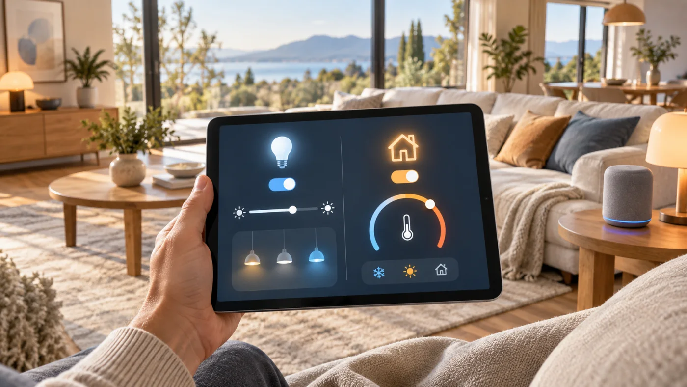 Smart-Home-Steuerung per Tablet